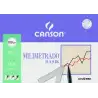(C200406323) CANSON MINIPACK DIBUJO BASIK 12 HOJAS MILIMETRADO 100 GR. 21X29