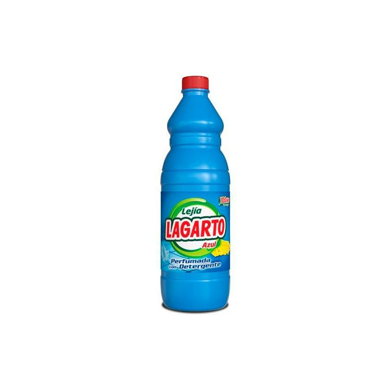 (000409) LAGARTO LEJÍA PERFUMADA AZUL CON DETERGENTE BOTELLA 1500ML
