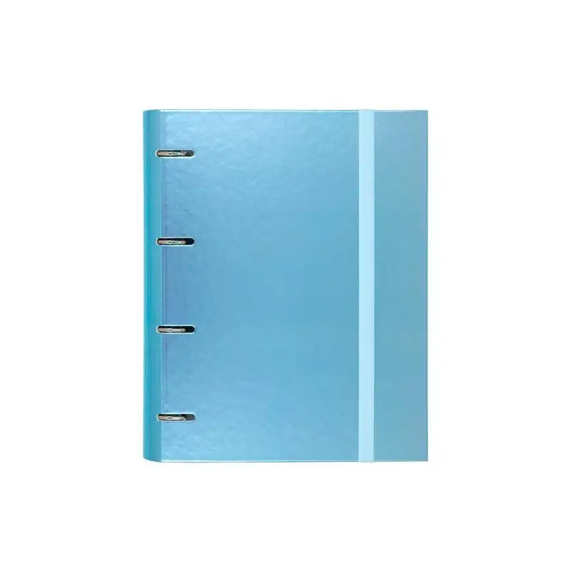 (12257409) CARCHIVO CARPETA ANILLAS 4X35MM CARPEBLOCK METAL C/RECAMBIO 100H A4 90GR 1 BANDA COLOR CARTÓN PLASTIFICADO AZUL