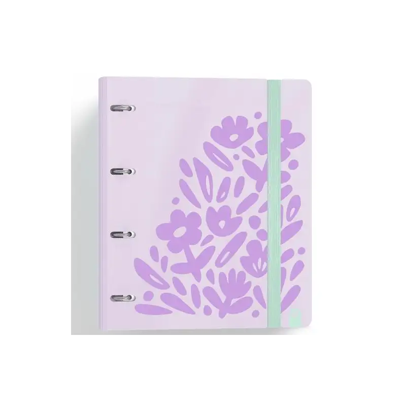 (12457446) CARCHIVO CARPETA ANILLAS 4X35MM CARPEBLOCK 360 C/RECAMBIO 100H 90GR 4 SEPARADORES PP RÍGIDO FOAM MALVA