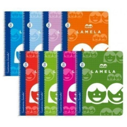 (07F002) LAMELA CUADERNO ESPIRAL 80H FOLIO 70GR CUADROVÍA 2