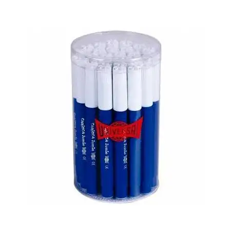 (403380/02) CARIOCA ROTULADOR JUMBO PUNTA GRUESA AZUL OSCURO BOTE 30 UD