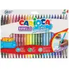(42758) CARIOCA ROTULADOR BIRELLO DOBLE PUNTA FINA/MEDIA COLORES SURTIDOS ESTUCHE 24 UD