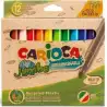(43101) CARIOCA ROTULADORES JUMBO ECO FAMILY PUNTA MAXI C/SURTIDOS ESTUCHE 12 UD