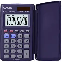 (HS-8VER) CASIO CALCULADORA DE OFICINA HS-8VER SOLAR 8 DÍGITOS VIOLETA OSCURO