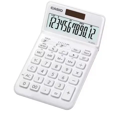 (JW-200SC-WE) CASIO CALCULADORA DE OFICINA SOBREMESA 12 DÍGITOS BLANCO