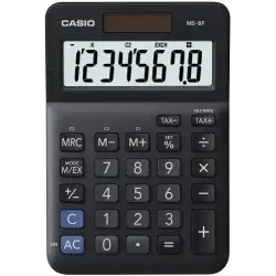 (MS-8F) CASIO CALCULADORA DE OFICINA SOBREMESA NEGRO 8 DÍGITOS MS-8F