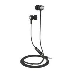 (UP500BK) CELLY AURICULAR JACK 3.5 STEREO CON MICROFONO NEGRO