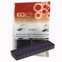 (107252) COLOP ALMOHADILLA E/15 AZUL BLISTER -2U-