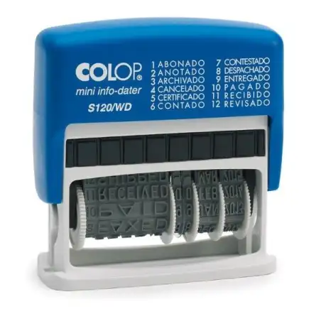 (153630) COLOP FORMULA/FECHADOR MINI MOD.S120/WD AZUL