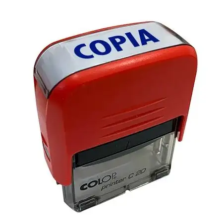 (501110) COLOP SELLO PRINTER C20 FORMULA " COPIA " ALMOHADILLA E/20 14X38MM ROJO