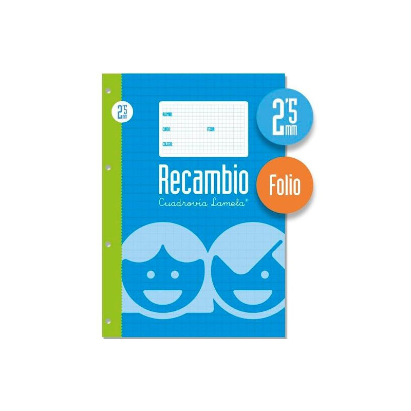 (09002) LAMELA RECAMBIO 100H FOLIO 70GR CUADROVÍA 2