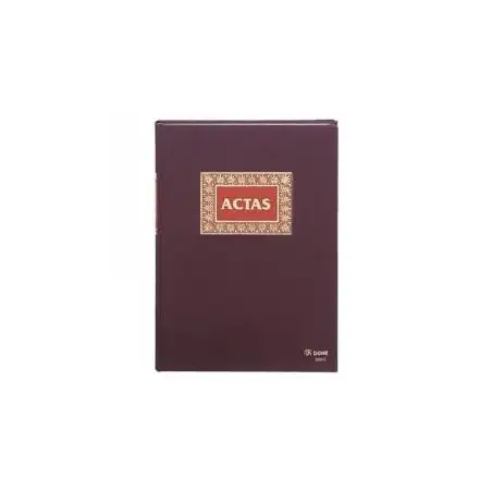(09905) DOHE LIBRO DE ACTAS FOLIO NATURAL 100 HOJAS