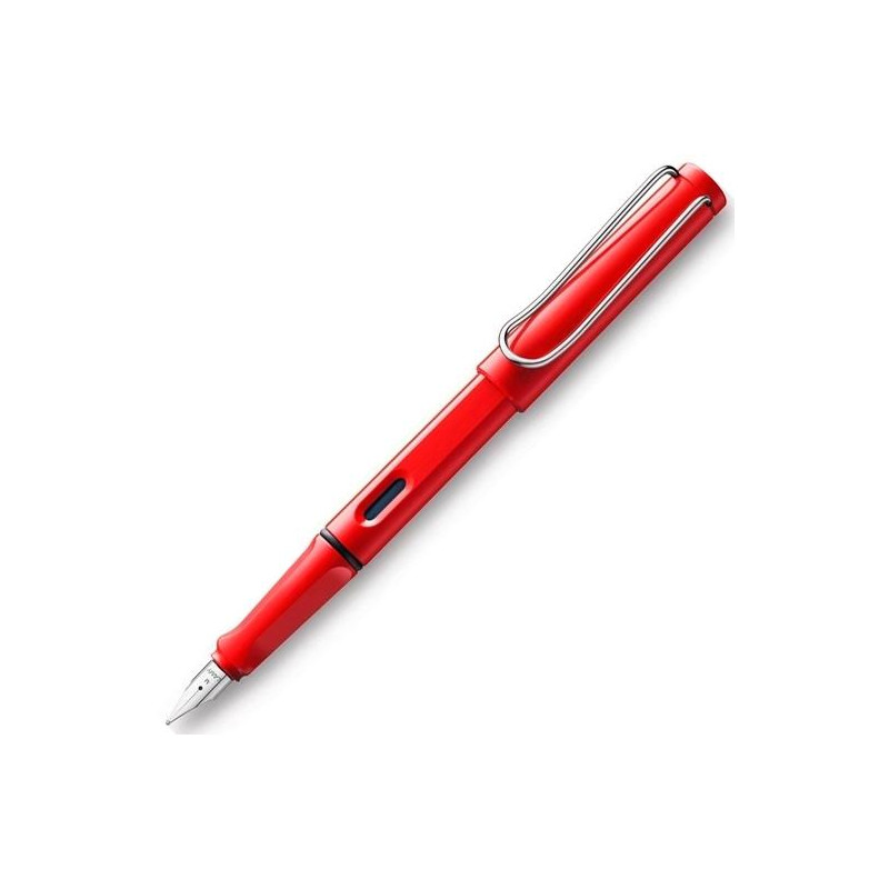 (1205252) LAMY PLUMA ESTILOGRÁFICA SAFARI 016M TINTA AZUL PUNTA M ROJO