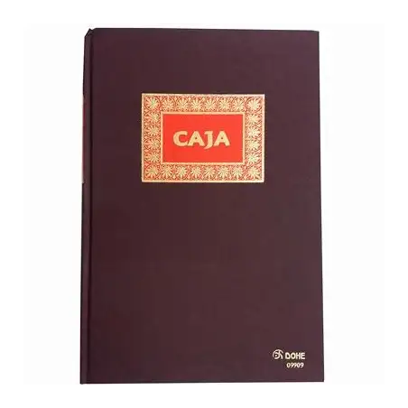 (09909) DOHE LIBRO CAJA DE CONTABILIDAD 100H NUMERADAS FOLIO NATURAL