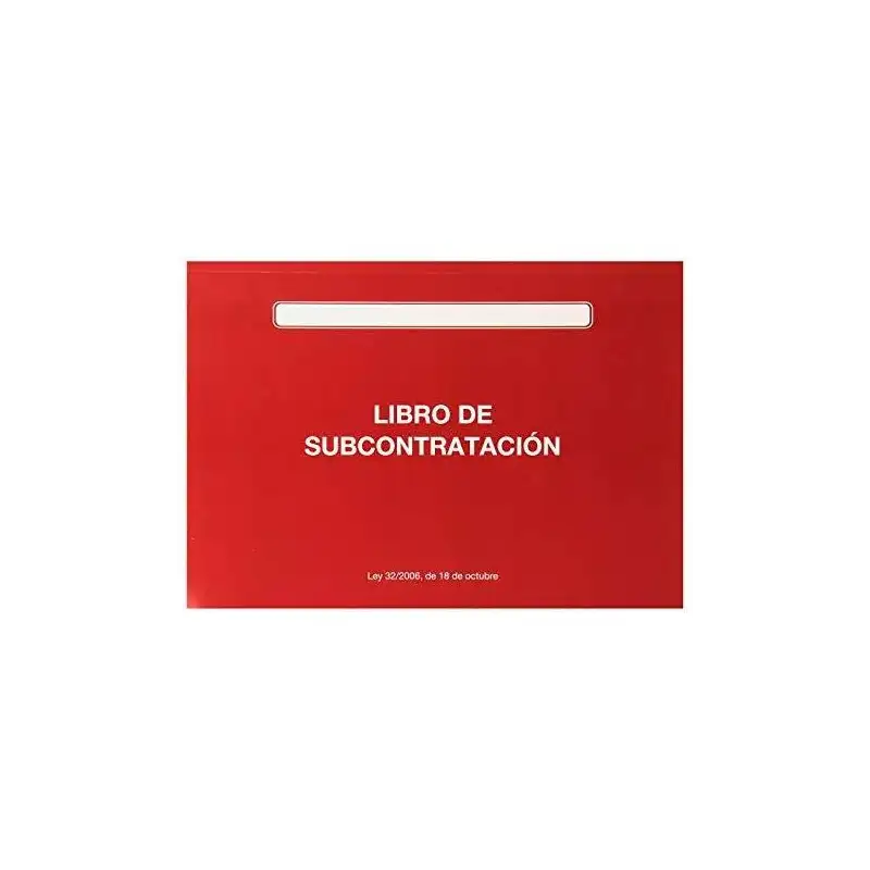 (10011) LIBRO DE SUBCONTRATACIÓN OFICIAL CASTELLANO