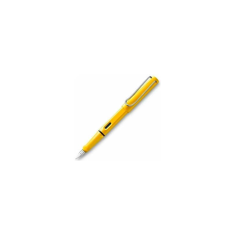 (1208112) LAMY PLUMA ESTILOGRÁFICA SAFARI 018M TINTA AZUL PUNTA M AMARILLO