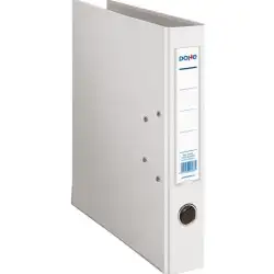 (09483) DOHE ARCHIVADOR PALANCA ARCHICOLOR FOLIO LOMO ESTRECHO RADO CARTÓN FORRADO PP BLANCO