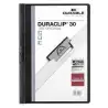 (220001) DURABLE CARPETA DOSSIER PINZA DURACLIP 30 NEGRO A4 -25U-