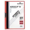 (220003) DURABLE CARPETA DOSSIER PINZA DURACLIP 30 ROJO A4 -25U-