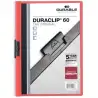 (220903) DURABLE CARPETA DOSSIER PINZA DURACLIP 60 ROJO A4 -25U-