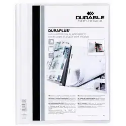 (257902) DURABLE CARPETA DE PRESENTACIÓN DOSSIER FÁSTENER DURAPLUS A4 BLANCO -25 UD-
