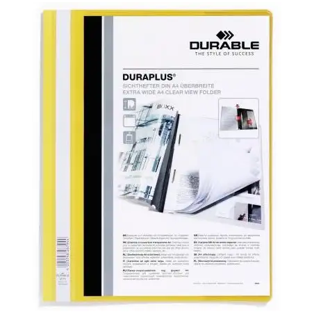 (257904) DURABLE CARPETA DE PRESENTACIÓN DOSSIER FÁSTENER DURAPLUS A4 AMARILLO -25 UD-