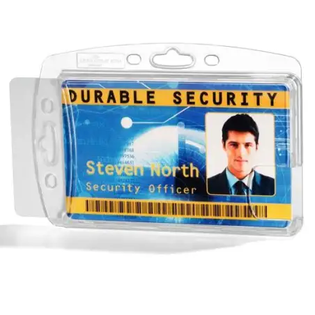 (892419) DURABLE IDENTIFICADOR RÍGIDO PARA 2 TARJETAS 54X87MM PACK 10 UD TRANSPARENTE