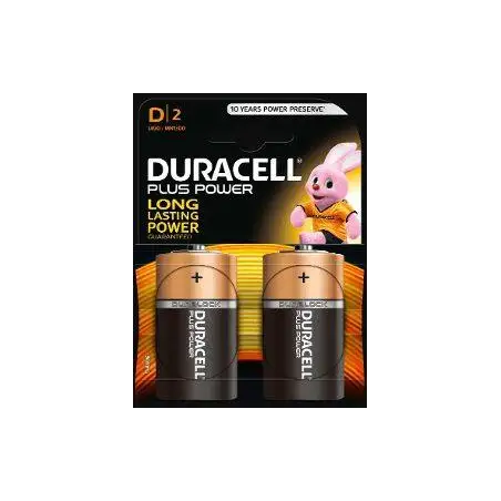 (940281) DURACELL PILAS PLUS POWER L2 DLR20 ALCALINAS D 1.5V PACK-2