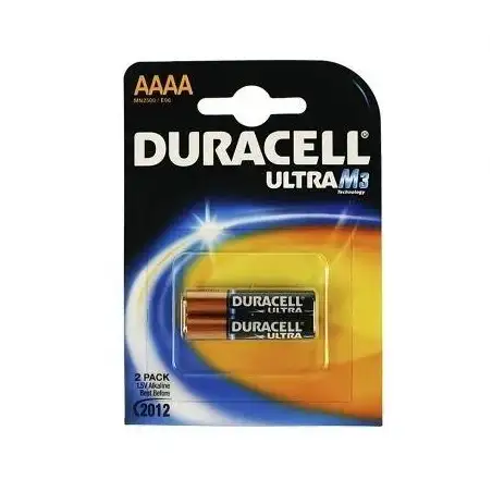 (DRB25002) DURACELL PILAS ULTRA POWER AAAA MX2500 1.5V BLISTER-2
