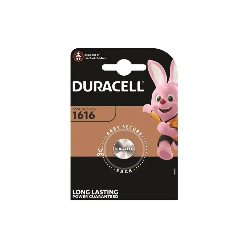(DUR03033) DURACELL PILA BOTÓN CR1616 3V -BLISTER 1U-