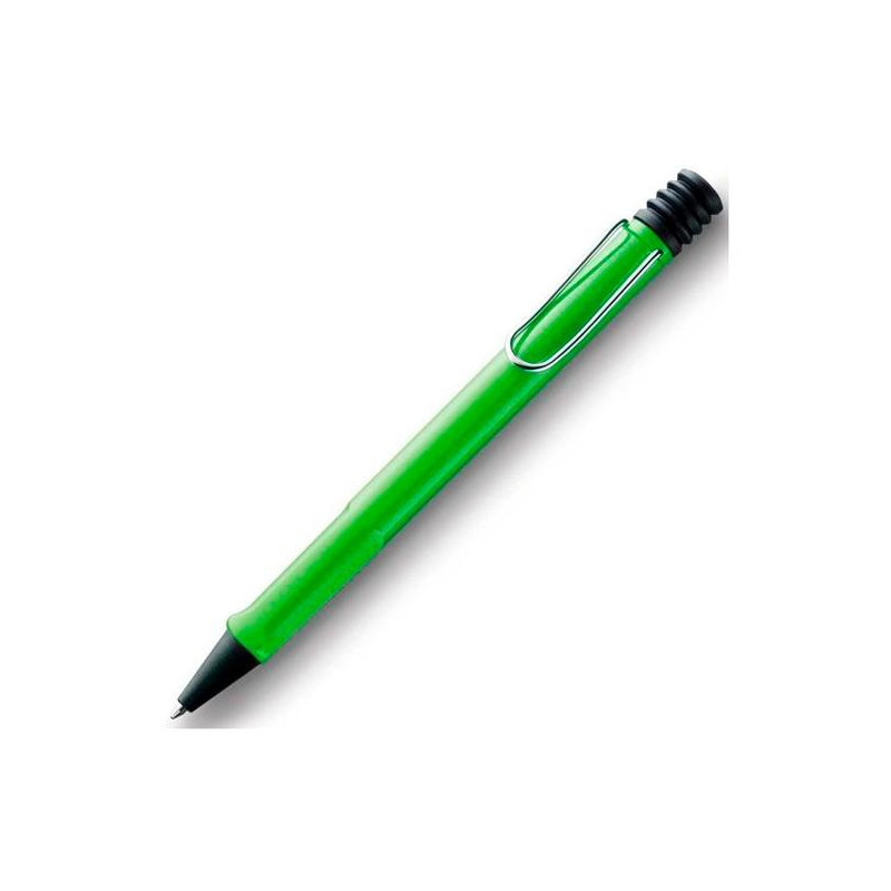 (1225549) LAMY BOLÍGRAFO SAFARI GREEN 213M PUNTA MEDIA TINTA AZUL RECARGABLE COLOR VERDE EN ESTUCHE