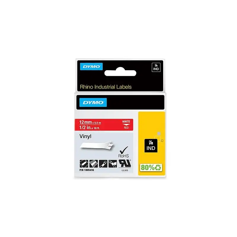 (1805416) DYMO RHINO CINTA DE ETIQUETAS INDUSTRIAL ADHESIVA ID1-12