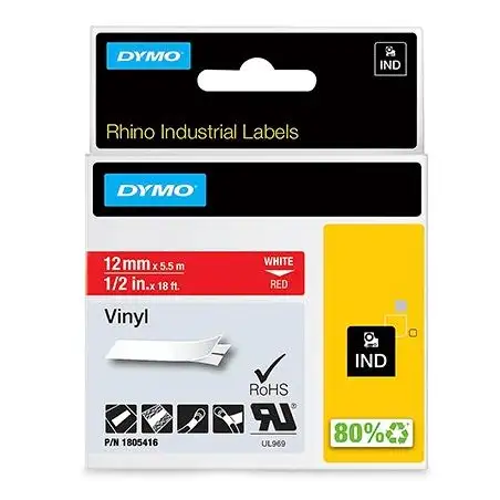 (1805416) DYMO RHINO CINTA DE ETIQUETAS INDUSTRIAL ADHESIVA ID1-12
