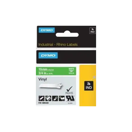 (1805420) DYMO RHINO CINTA DE ETIQUETAS INDUSTRIAL ADHESIVA ID1-19