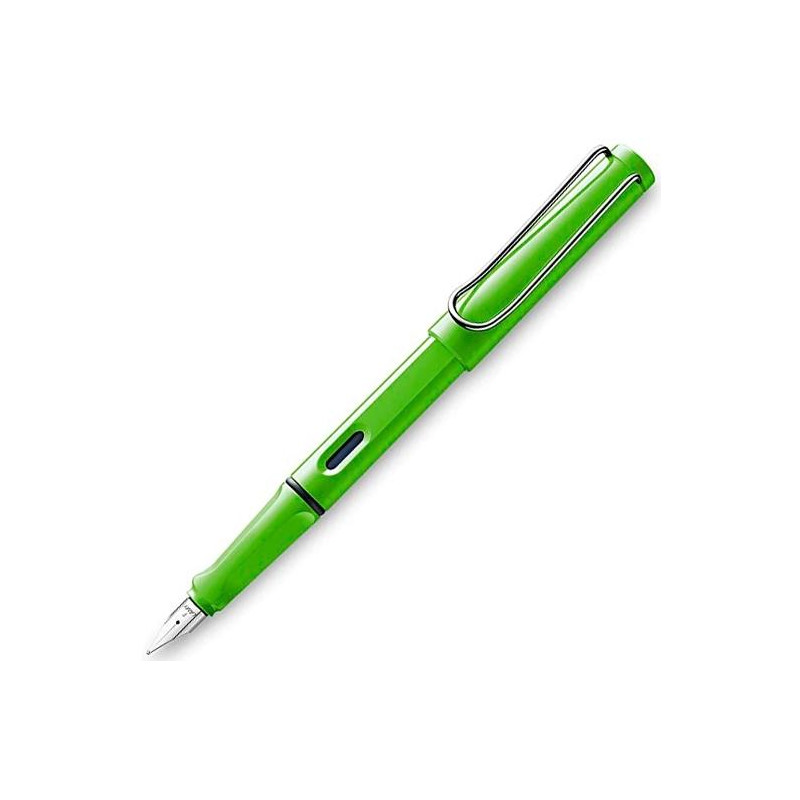 (1230634) LAMY PLUMA ESTILOGRÁFICA SAFARI 013M TINTA AZUL PUNTA M COLOR VERDE