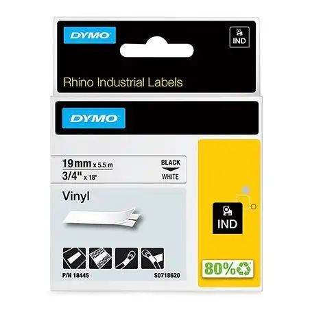 (18445) DYMO RHINO CINTA DE ETIQUETAS INDUSTRIAL ADHESIVA ID1-19