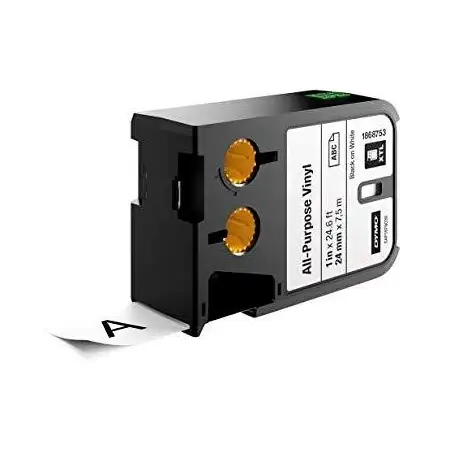 (1868753) DYMO CINTA DE TRANSFERENCIA TÉRMICA NEGRO SOBRE BLANCO 24MMX7´5M