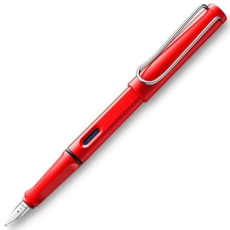 (1205252) LAMY PLUMA ESTILOGRÁFICA SAFARI 016M TINTA AZUL PUNTA M ROJO