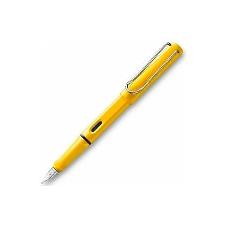 (1208112) LAMY PLUMA ESTILOGRÁFICA SAFARI 018M TINTA AZUL PUNTA M AMARILLO