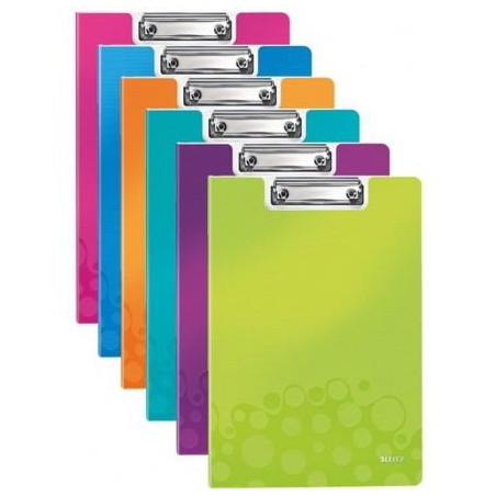 (41990199) LEITZ CARPETA MINICLIP WOW A4 CON TAPA POLYFOAM PACK 10 UD C/SURTIDOS