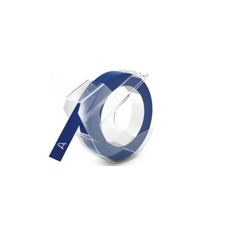 (520106) DYMO CINTA DE TRANSFERENCIA TÉRMICA ADHESIVA BRILLANTE AZUL PARA GRABAR EN RELIEVE 9MMX3M