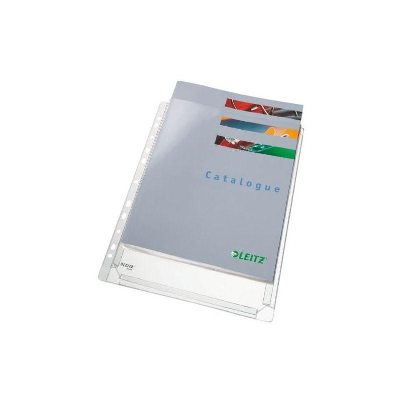 (47563003) LEITZ FUNDAS MULTITALADRO FUELLE A4 PVC 5 BOLSAS