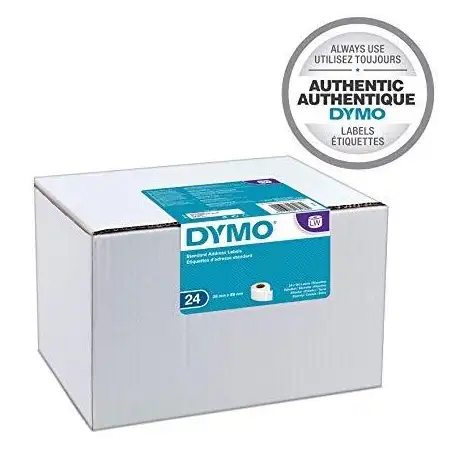 (S0722360) DYMO CINTA DE ETIQUETAS DE ENVÍO BLANCO DE 28X89MM (24 ROLLOS) PARA ROTULADORA LABELWRITER
