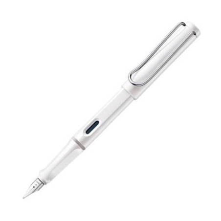 (1219677) LAMY PLUMA ESTILOGRÁFICA SAFARI 019M TINTA AZUL PUNTA M BLANCO