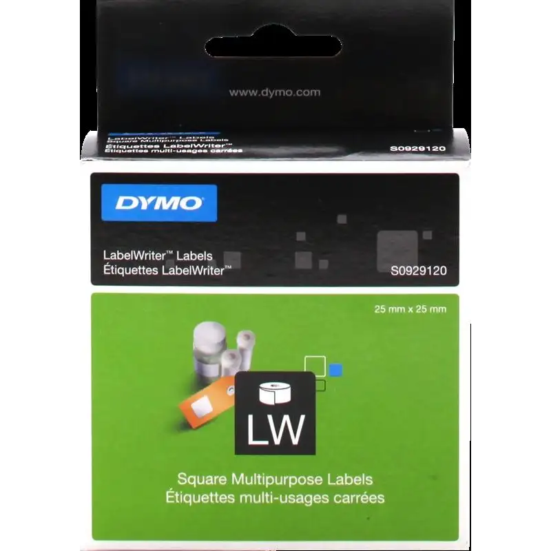 (S0929120) DYMO CINTA DE ETIQUETAS CUADRADAS LABEL WRITER COLOR BLANCO - 750 UNIDADES