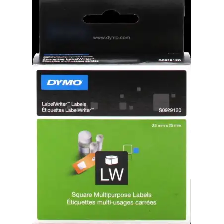(S0929120) DYMO CINTA DE ETIQUETAS CUADRADAS LABEL WRITER COLOR BLANCO - 750 UNIDADES