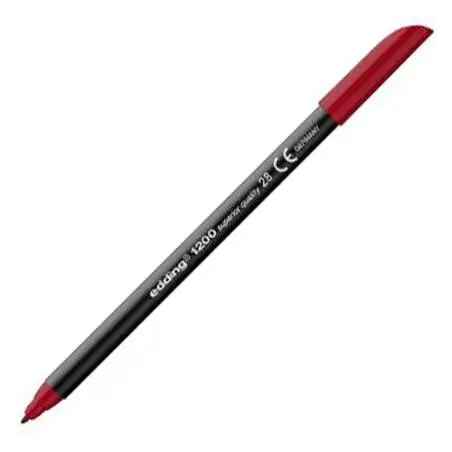 (1200-28) EDDING ROTULADOR 1200 PUNTA FINA ROJO INGLÉS