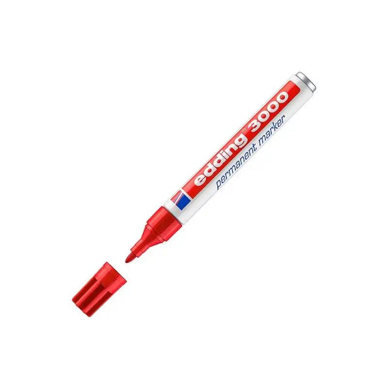 (3000-02) EDDING MARCADOR PERMANENTE 3000 ROJO