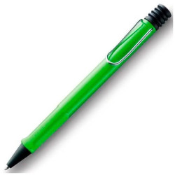 (1225549) LAMY BOLÍGRAFO SAFARI GREEN 213M PUNTA MEDIA TINTA AZUL RECARGABLE COLOR VERDE EN ESTUCHE